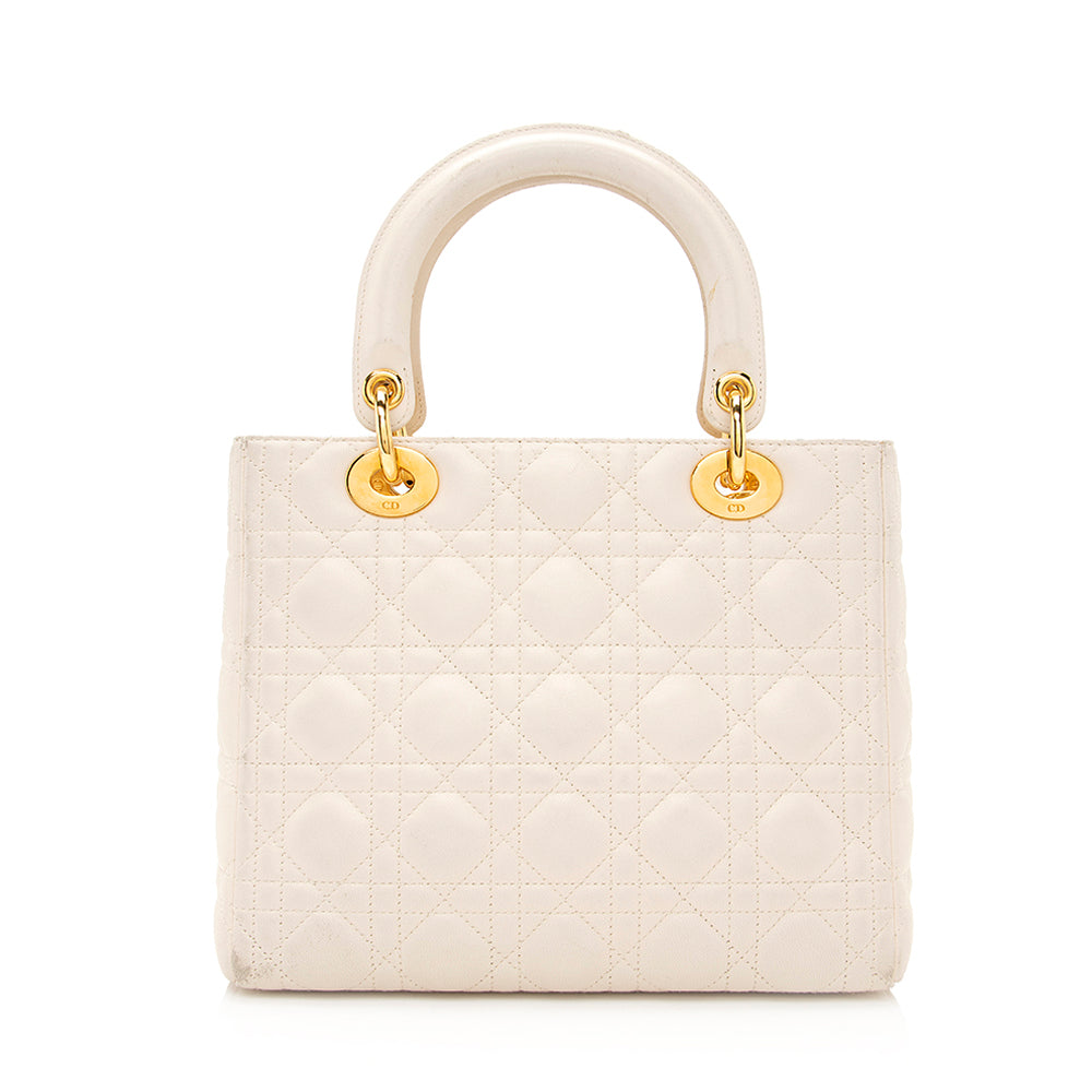 Dior Lady Tote Shf Lambskin Medium Tote Bag Tote Shf 20989