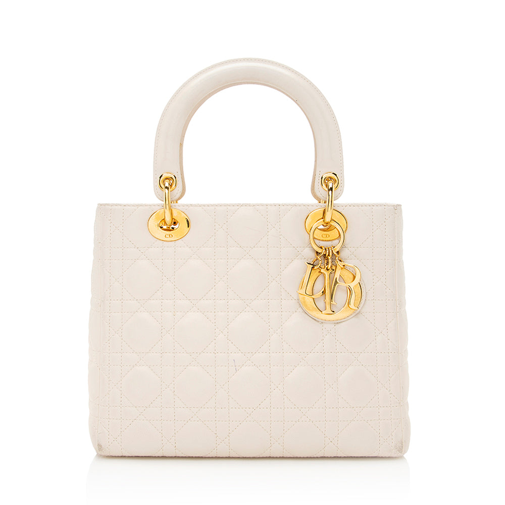 Dior Lady Tote Shf Lambskin Medium Tote Bag Tote Shf 20989