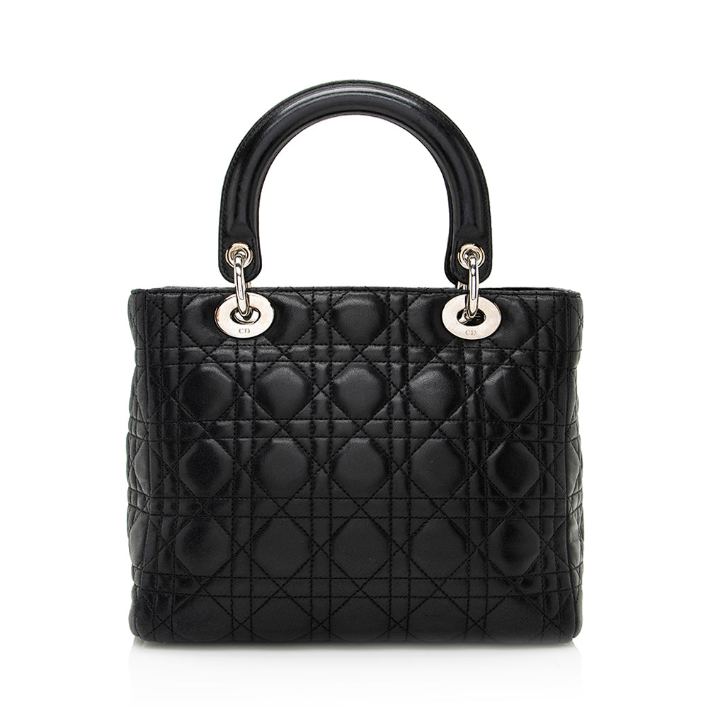 Dior Lady Tote Shf Lambskin Medium Tote Bag Tote Shf 20990