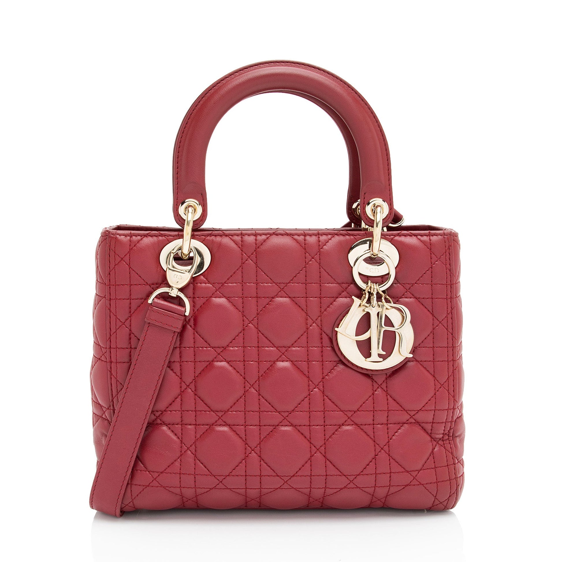 Dior Lady Tote Shf Nvdj1U Lambskin Medium Tote Bag