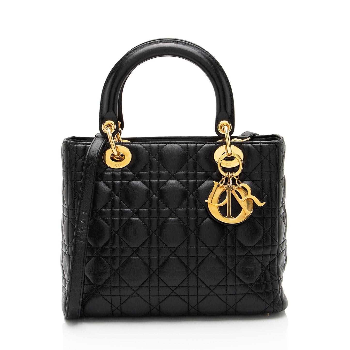 Dior Lady Tote Shf Anltpc Lambskin Medium Tote Bag