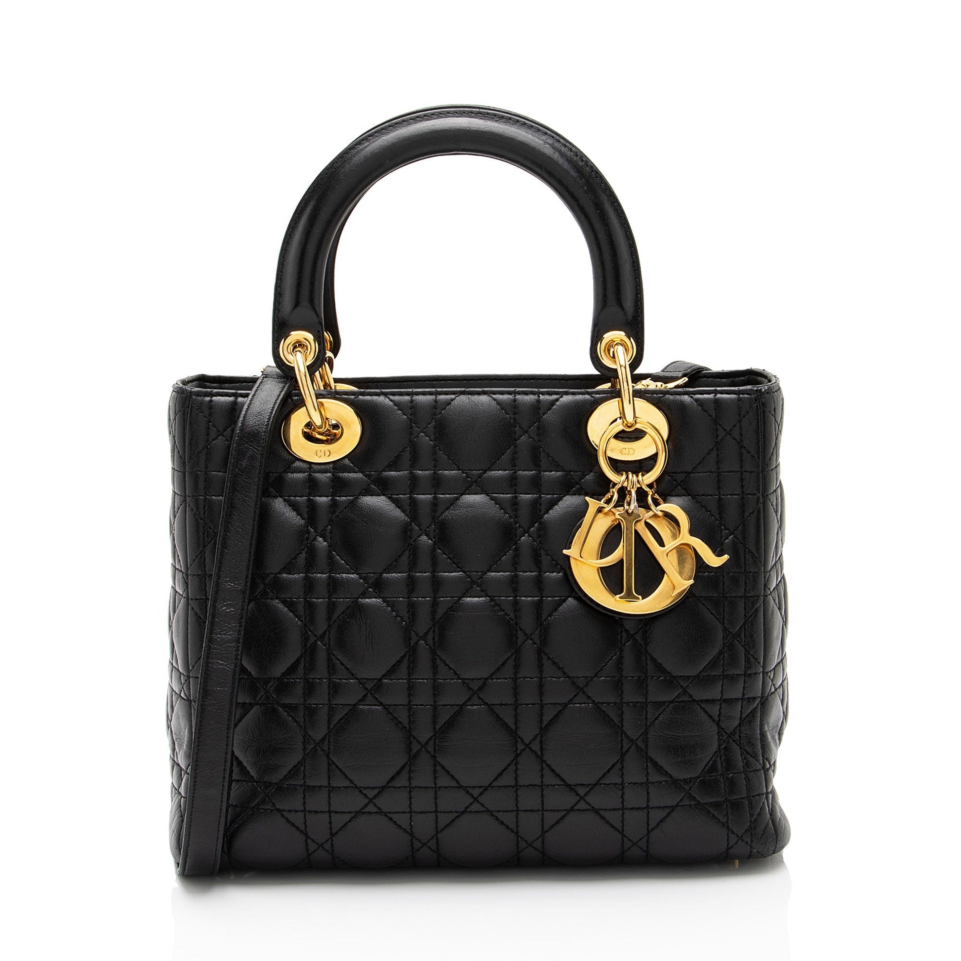 Dior Lady Tote Shf Anltpc Lambskin Medium Tote Bag