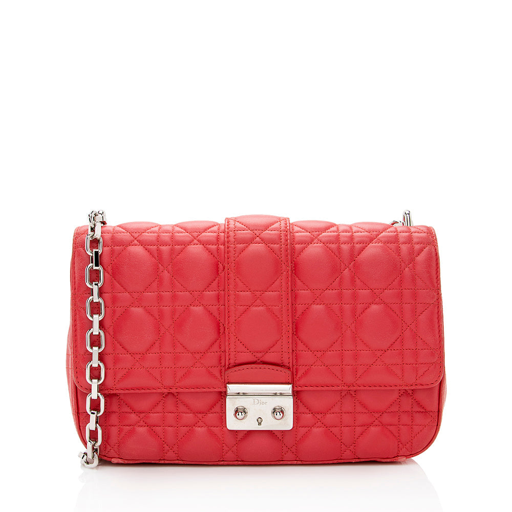 Dior Miss Bag Final Sale Shf Lambskin Medium Flap Shoulder Bag