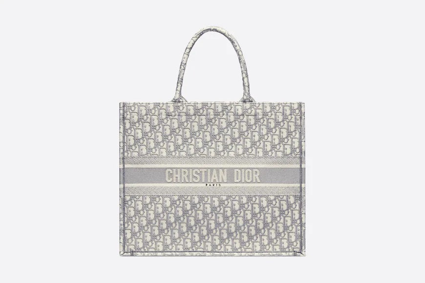 Dior Book Tote Gray Handbag Tote Bag