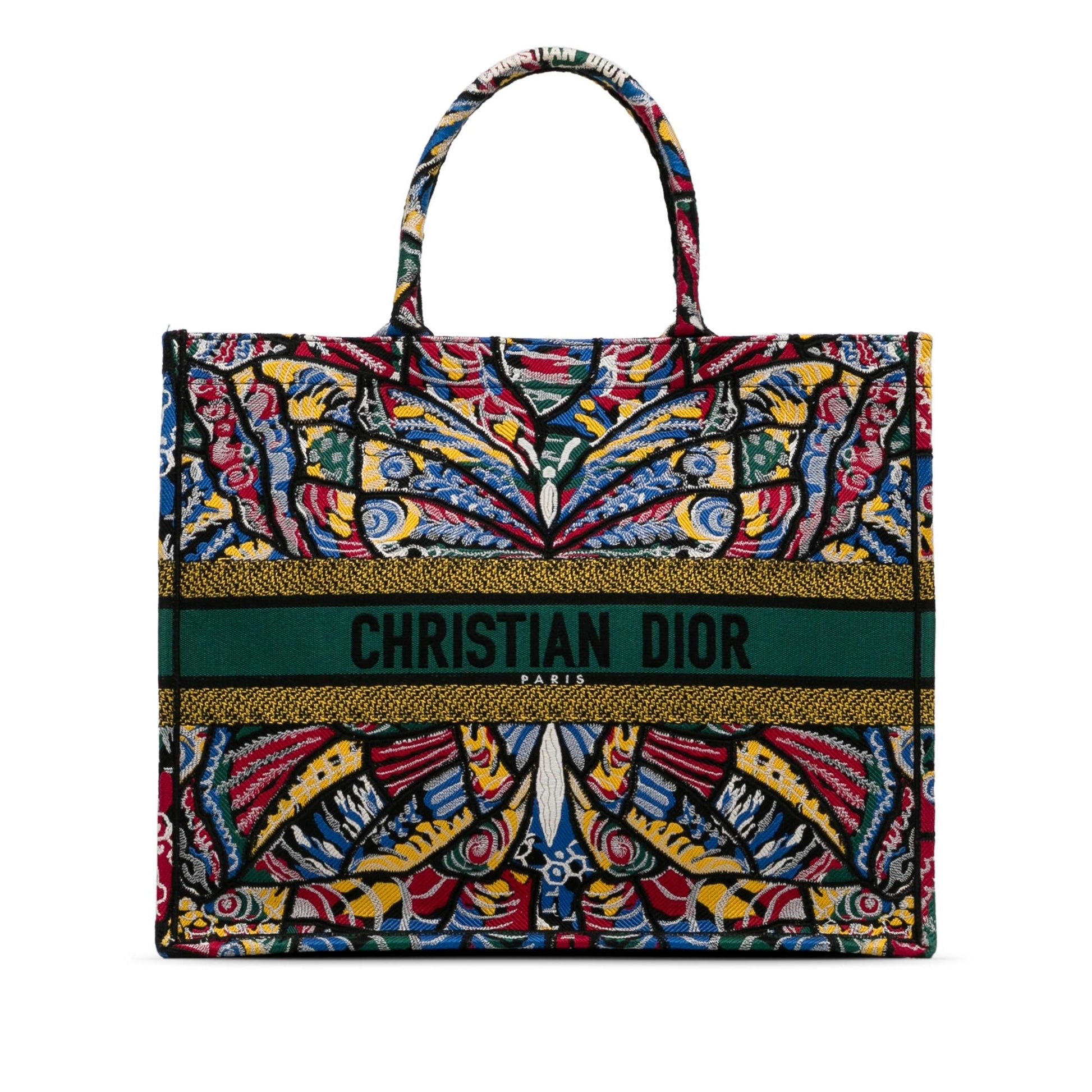 Dior Butterfly Book Tote Shg Afmsl8 Large Tote Bag