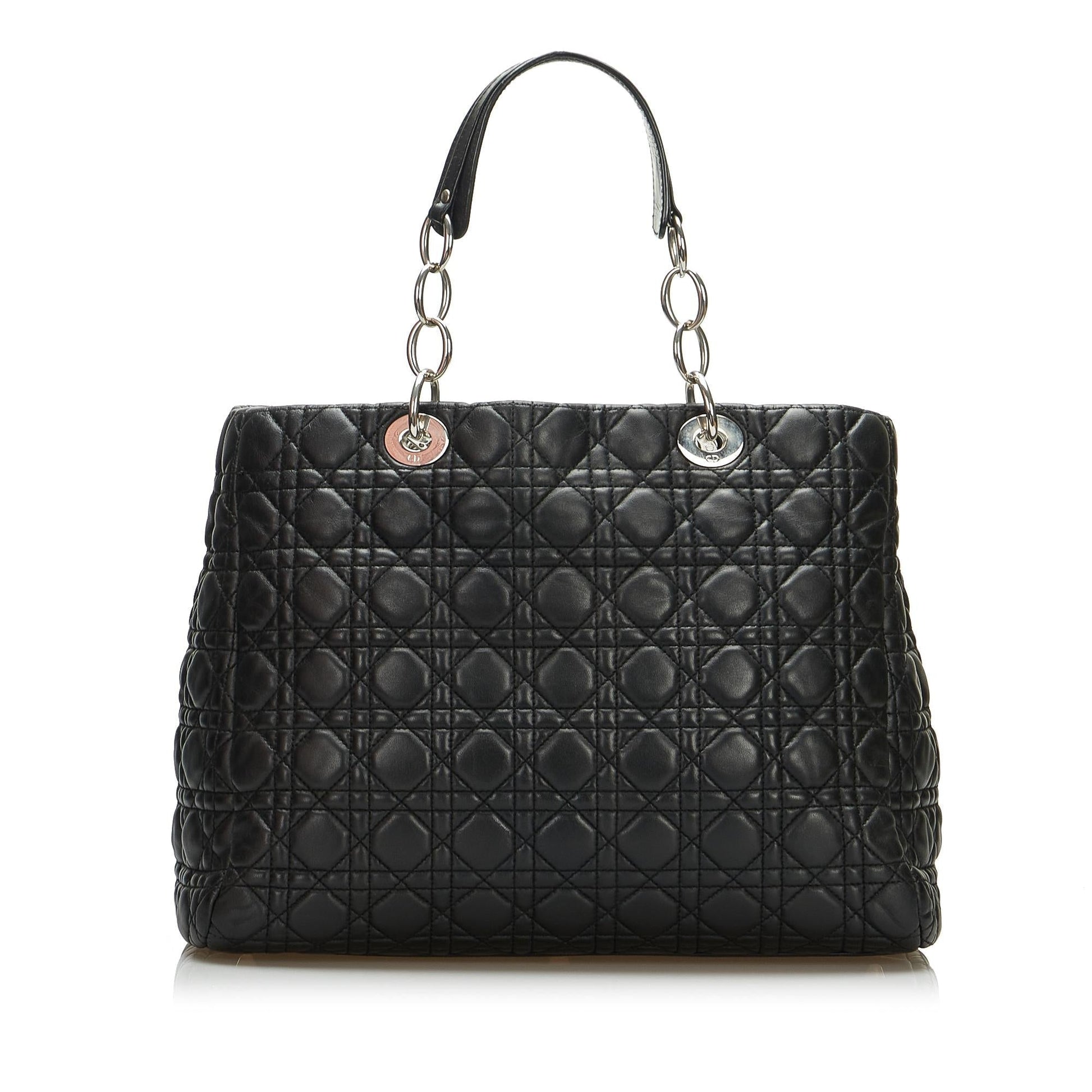 Dior Cannage Lady Soft Tote Shg 6Vmip6 Large Tote Bag