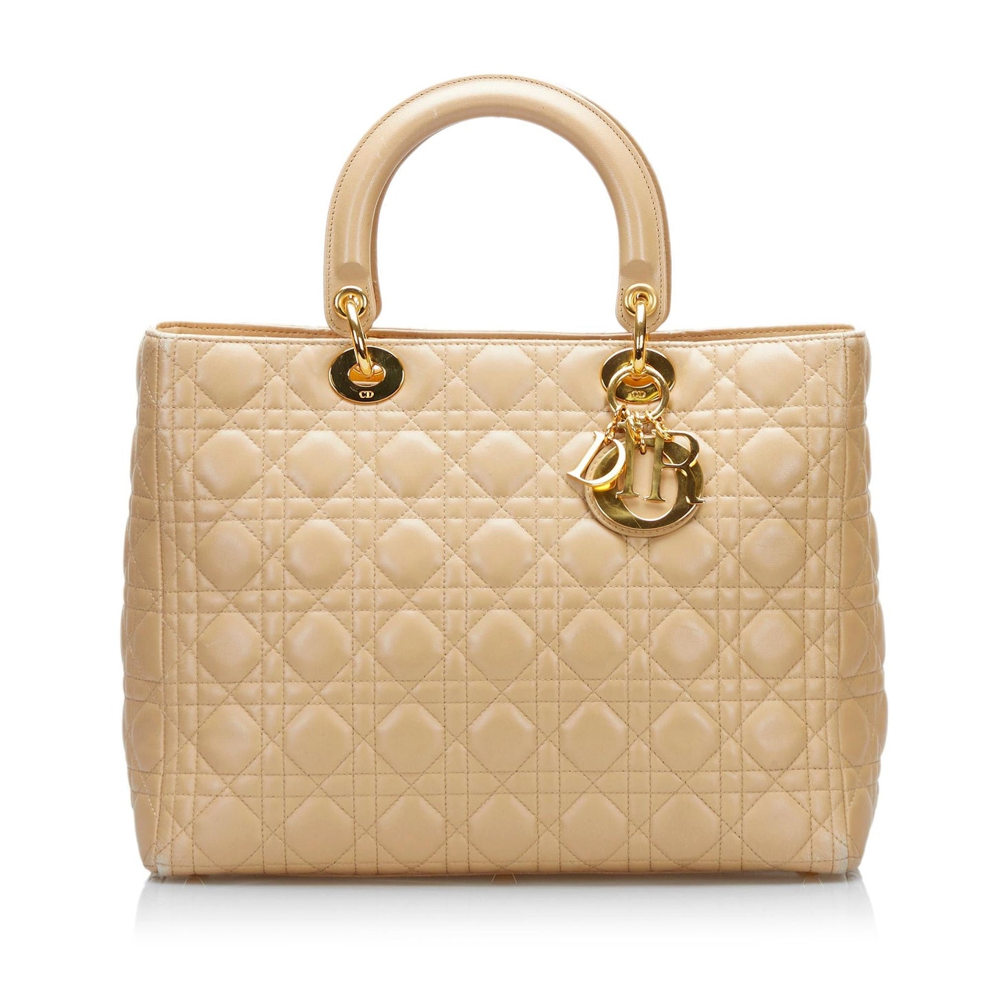 Dior Cannage Lady Shg Satchel Bag Large