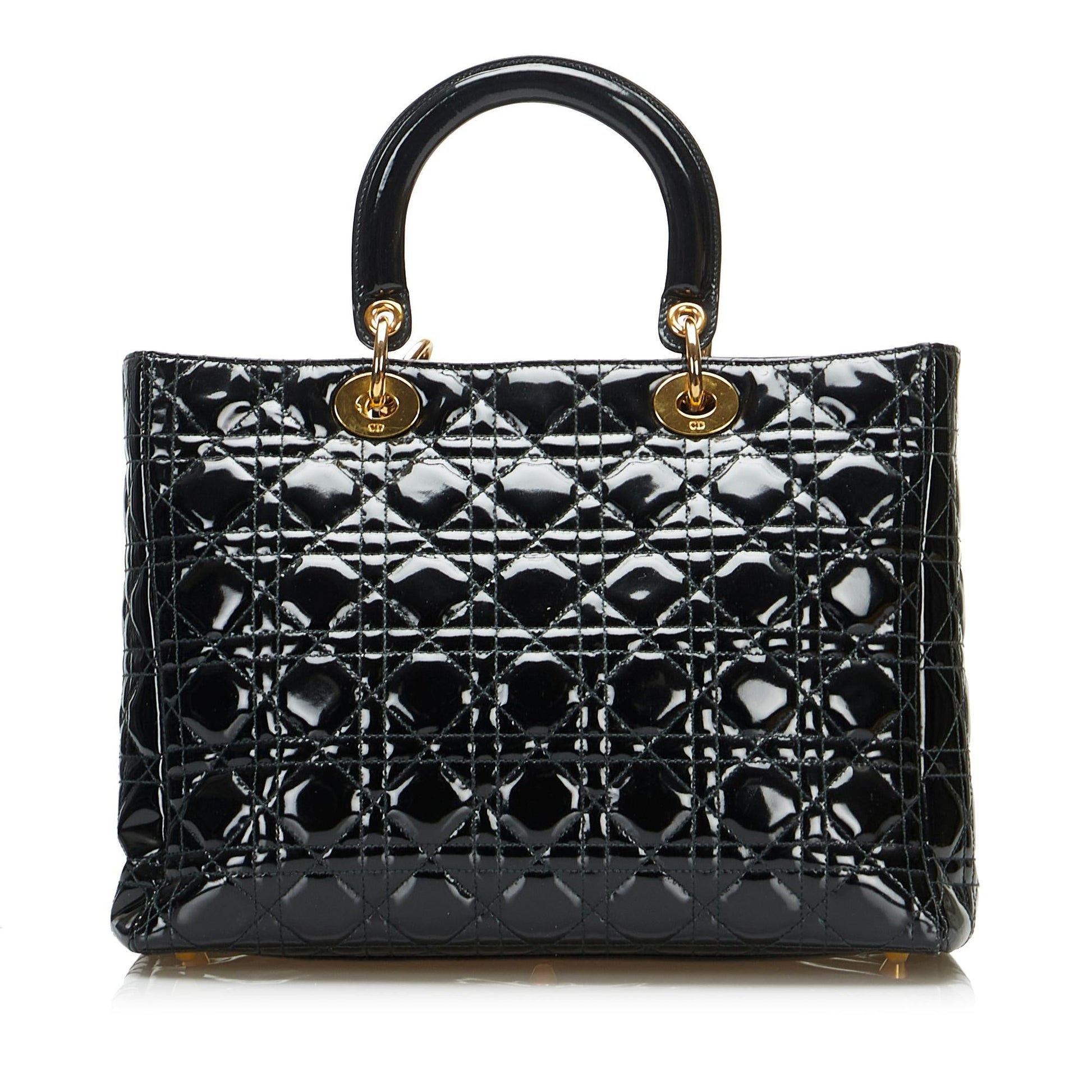 Dior Cannage Lady Shg Ulcxjs Satchel Bag Large