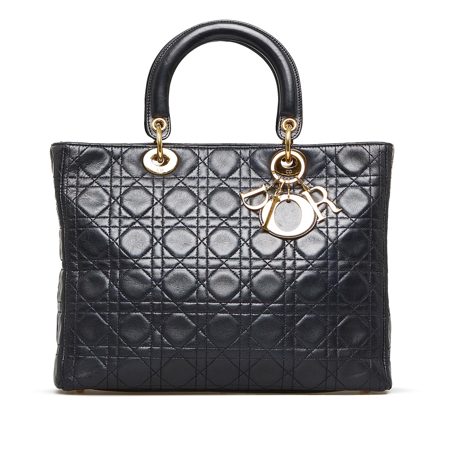 Dior Cannage Lady Shg Dklwbm Satchel Bag Large