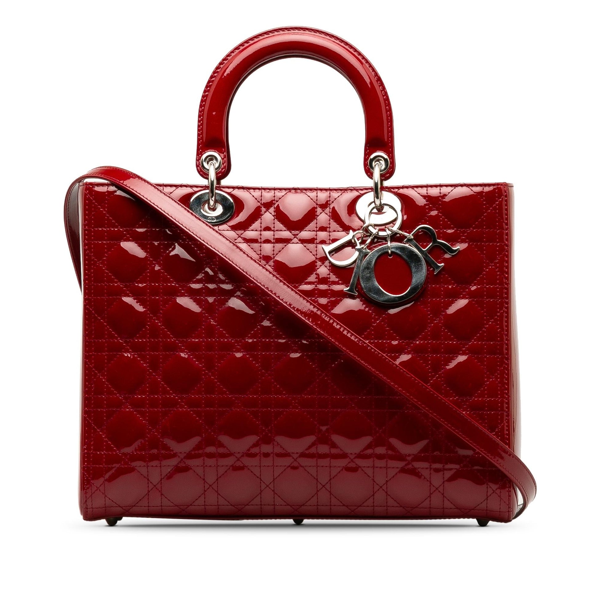 Dior Cannage Lady Shg Zmjz7K Satchel Bag Patent Large