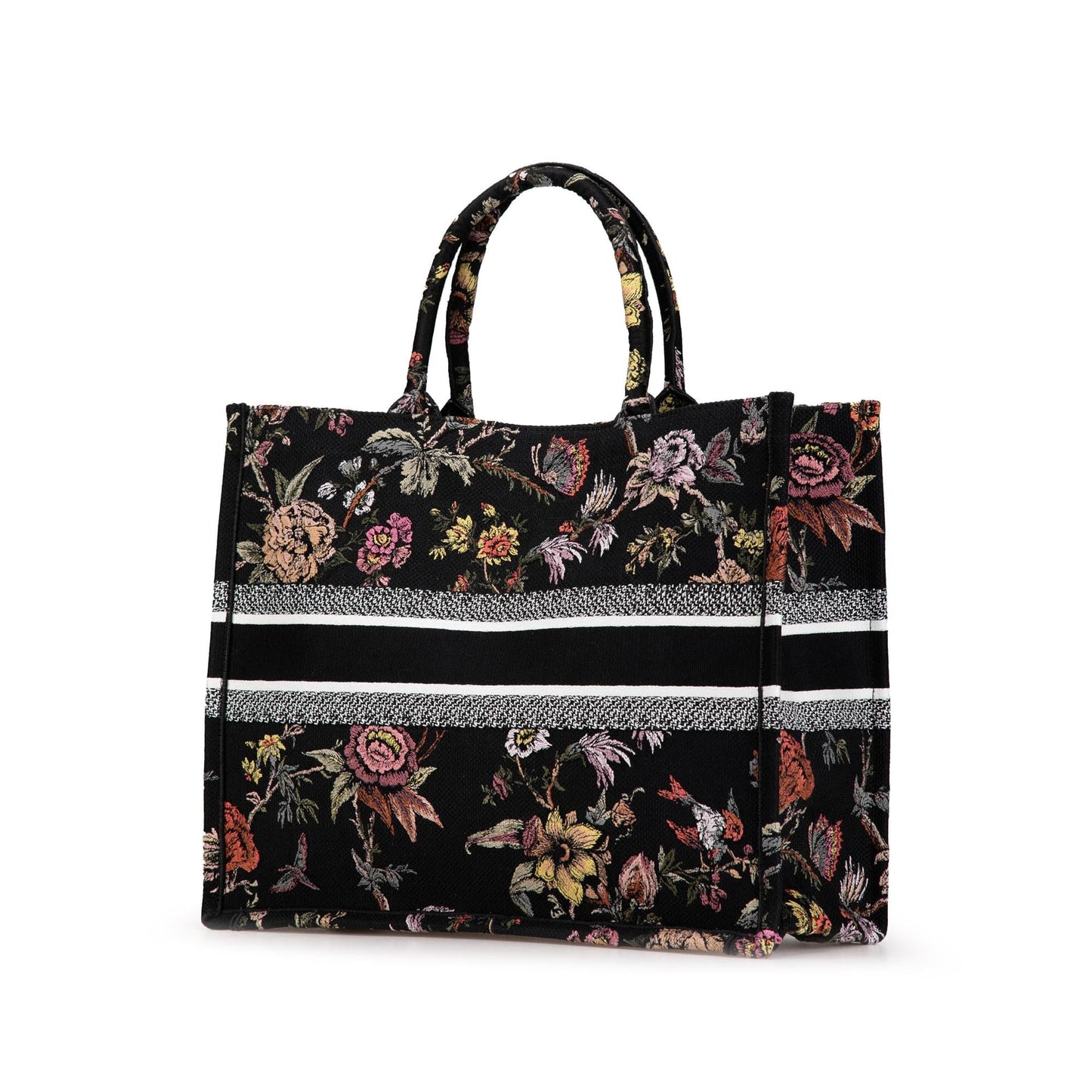 Dior Book Tote Shg Fiiccc Canvas Large Embroidered Tote Bag