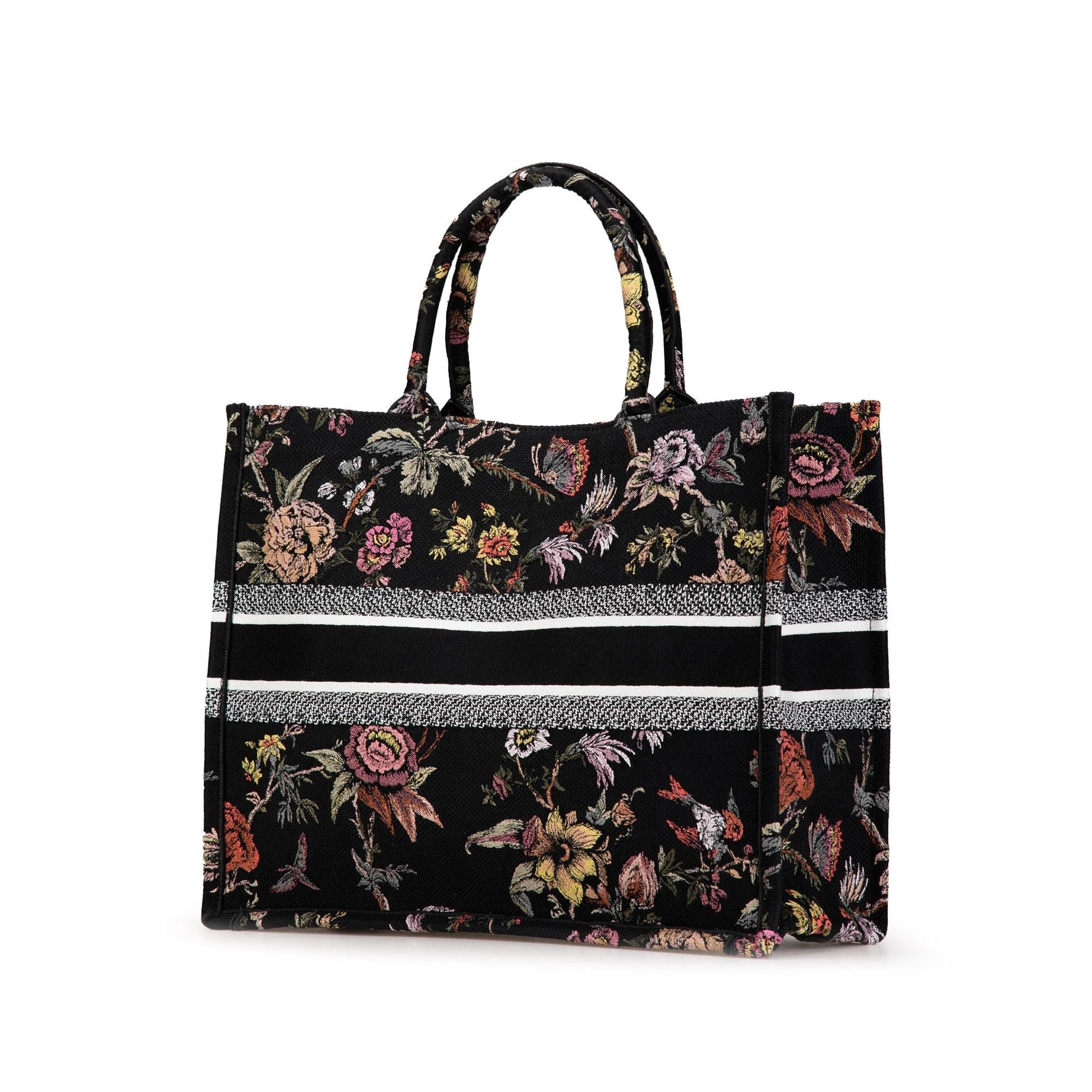 Dior Book Tote Shg Fiiccc Canvas Large Embroidered Tote Bag