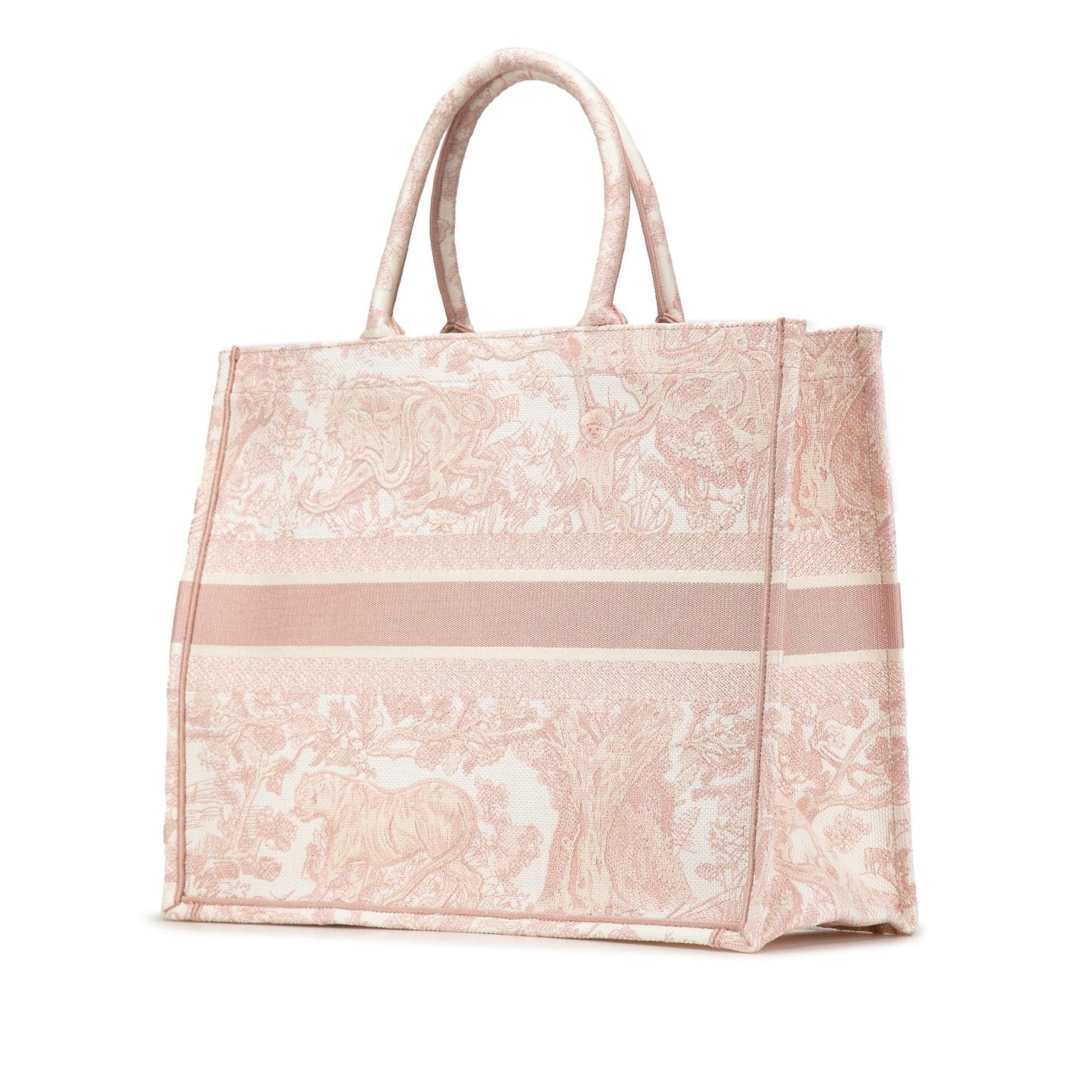 Dior iviera Toile De Jouy Book Tote Canvas Large Embroidered Tote Bag