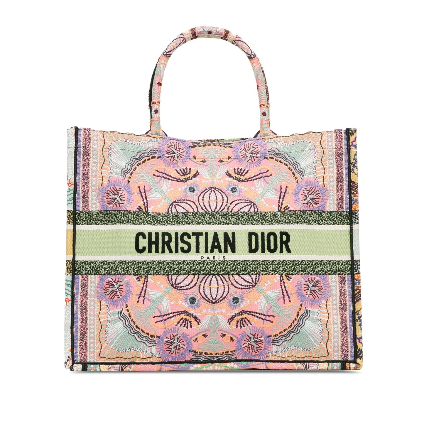 Dior Book Tote Shg Sv0Jbo Canvas Large Embroidered Tote Bag