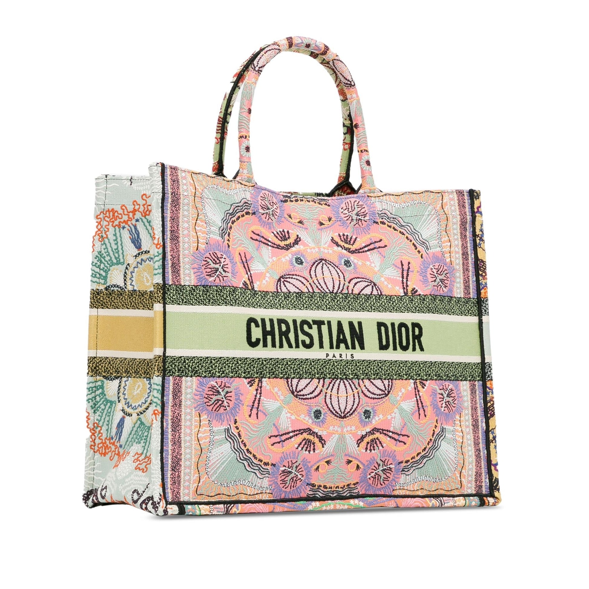 Dior Book Tote Shg Sv0Jbo Canvas Large Embroidered Tote Bag
