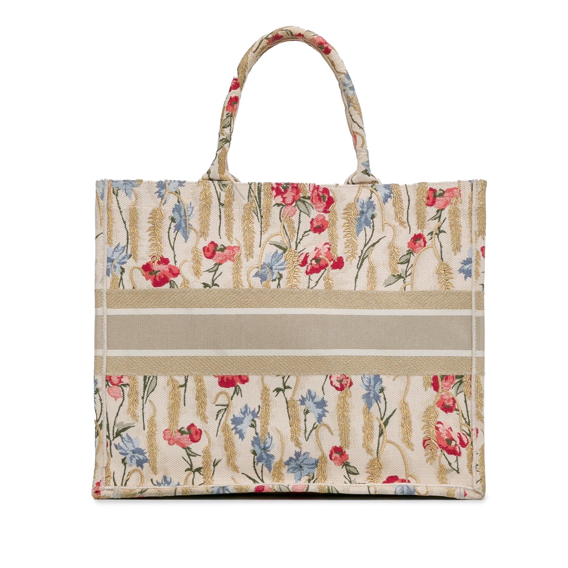 Dior Hibiscus Book Tote Shg Jzd0Di Large Embroidered Tote Bag