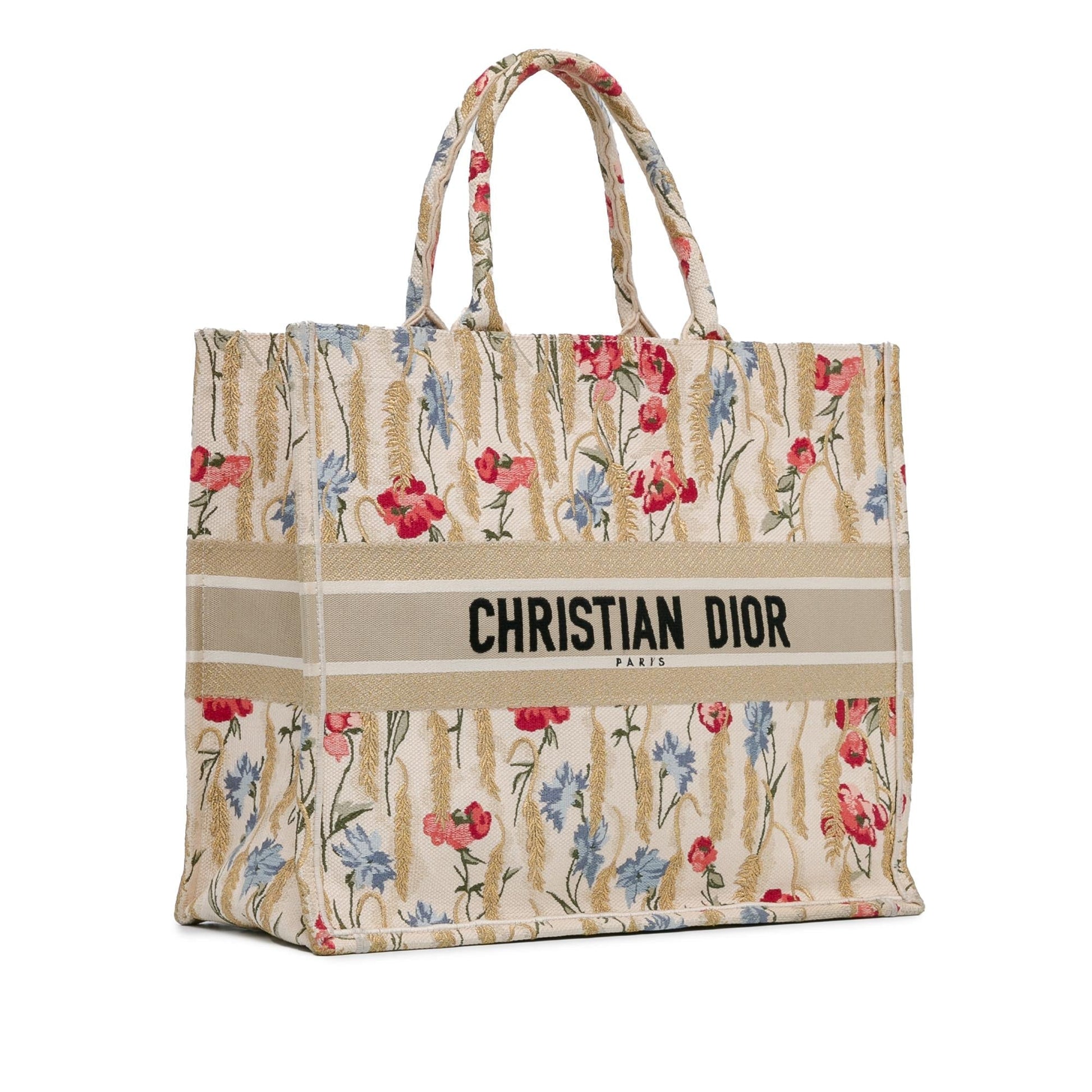 Dior Hibiscus Book Tote Shg Jzd0Di Large Embroidered Tote Bag
