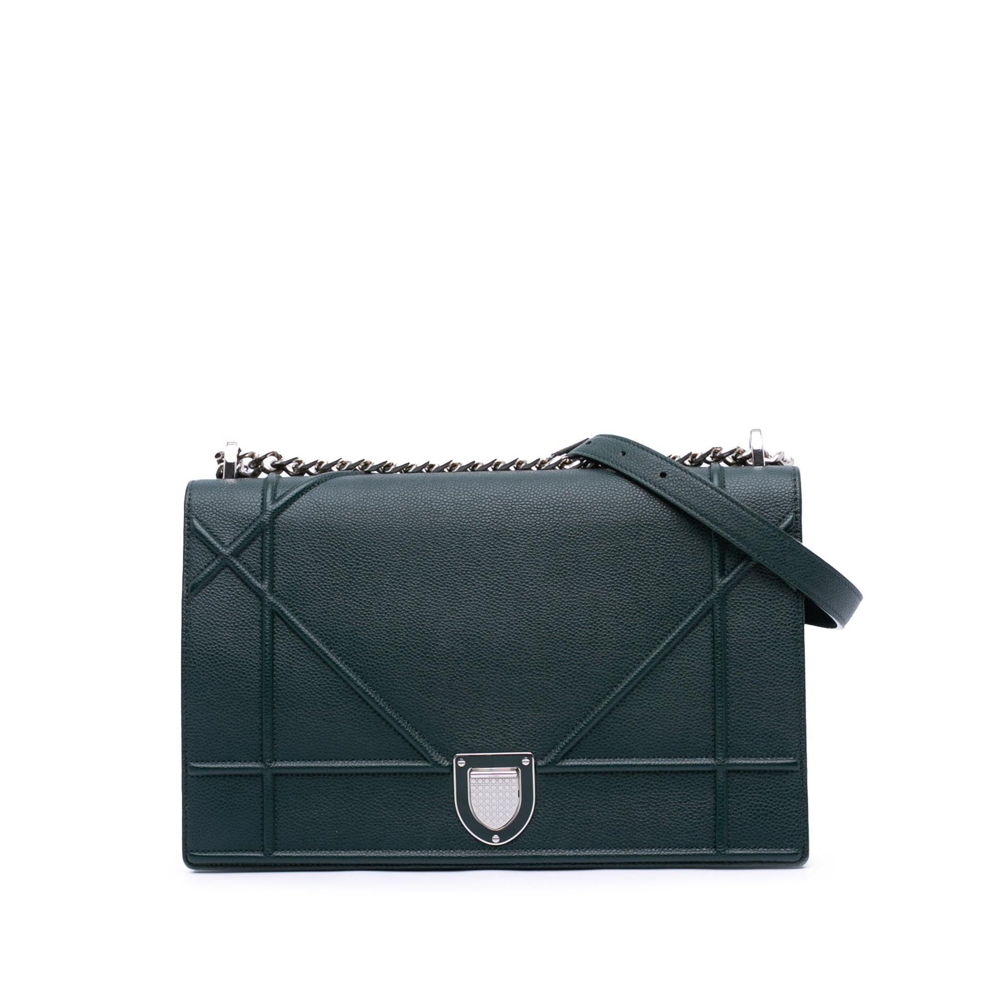 Dior Grained Calfskin ama Crossbody Bag Large Flap