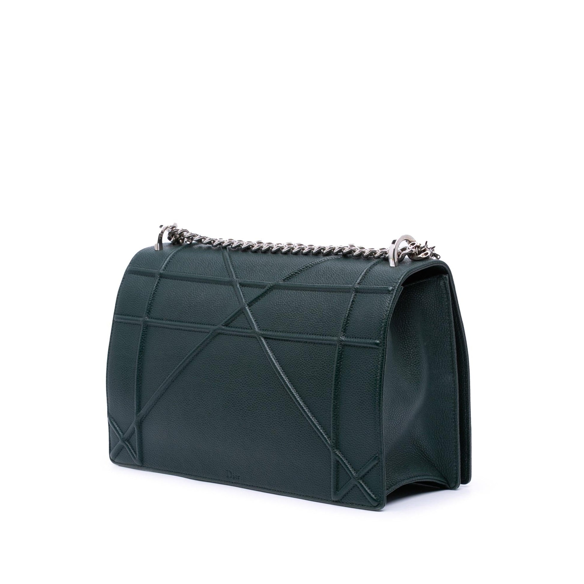Dior Grained Calfskin ama Crossbody Bag Large Flap