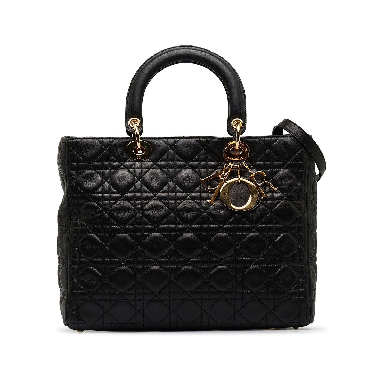 Dior Cannage Lady Shg V97Ffy Satchel Bag Lambskin Large