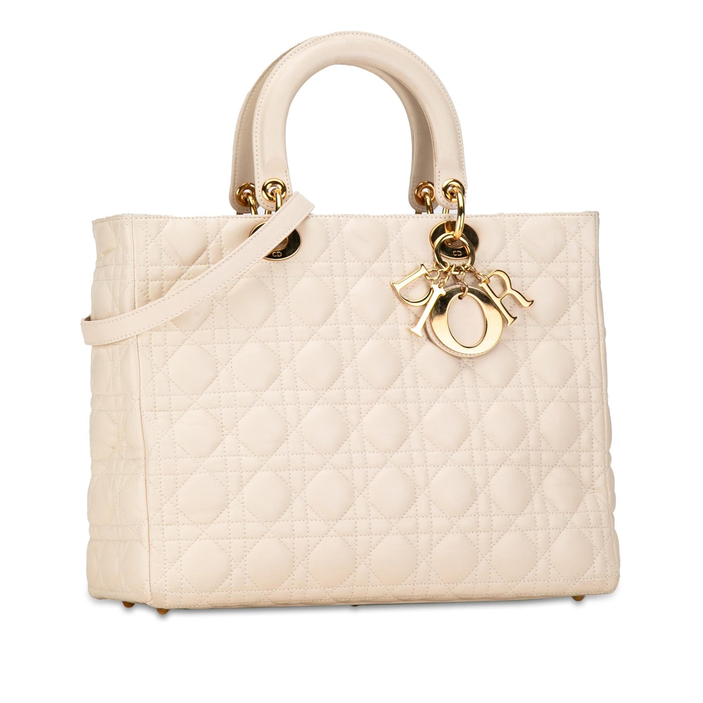 Dior Cannage Lady Shg Taw0H5 Satchel Bag Lambskin Large