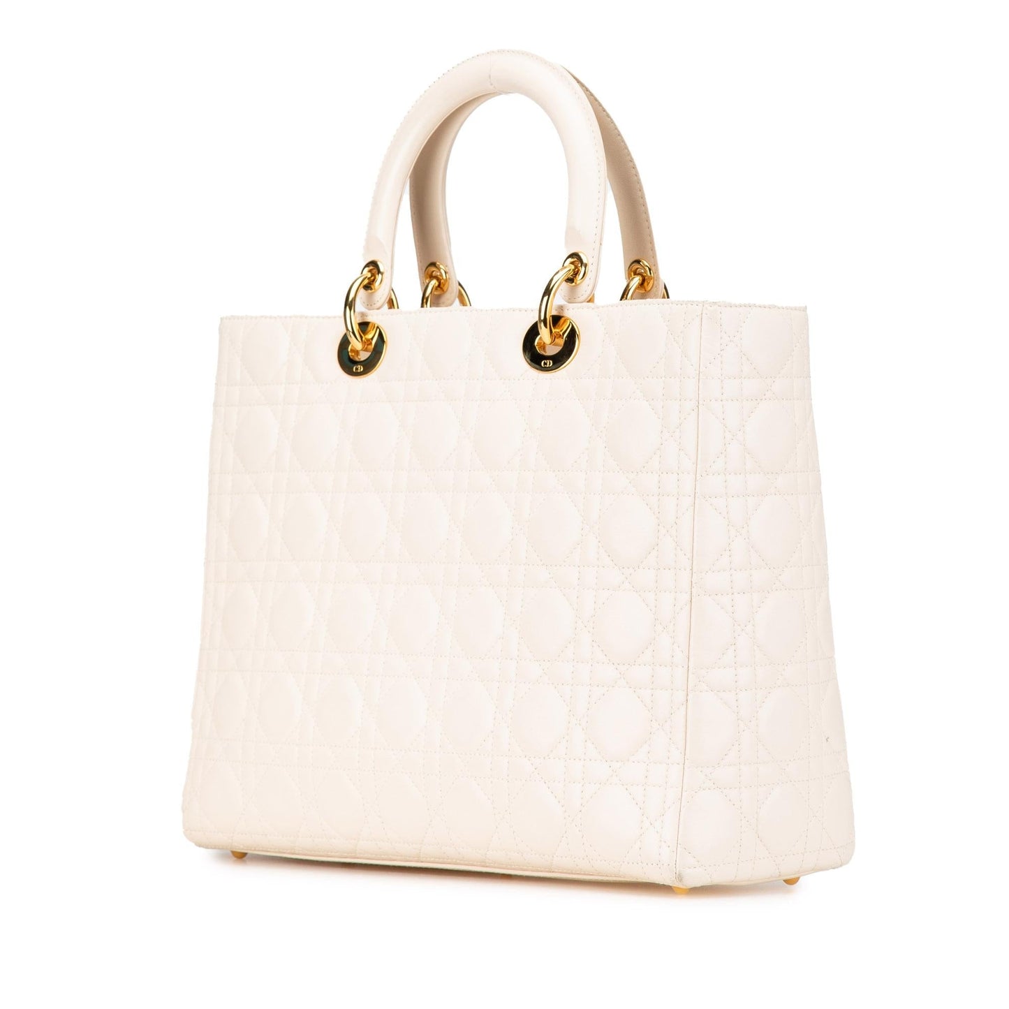 Dior Cannage Lady Satchel Bag Lambskin Large