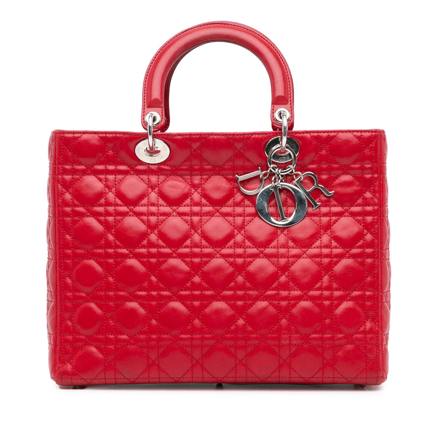 Dior Cannage Lady Satchel Bag Lambskin Large Lady Dior 1
