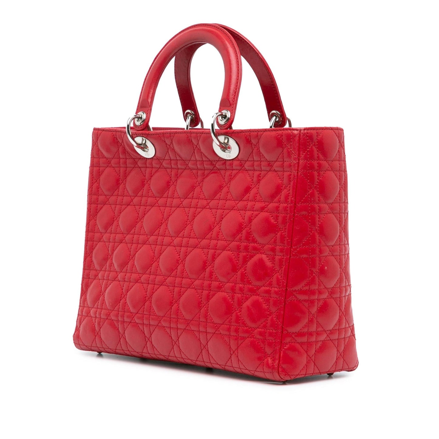 Dior Cannage Lady Satchel Bag Lambskin Large Lady Dior 1