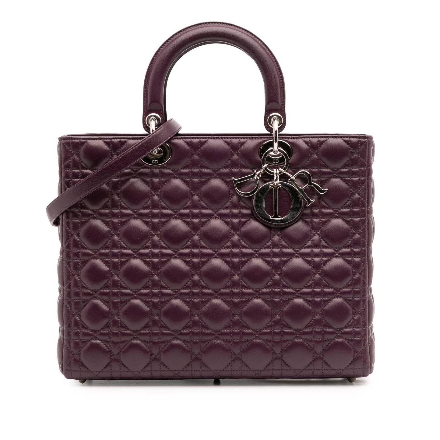 Dior Cannage Lady Satchel Bag Lambskin Large Lady Dior 4