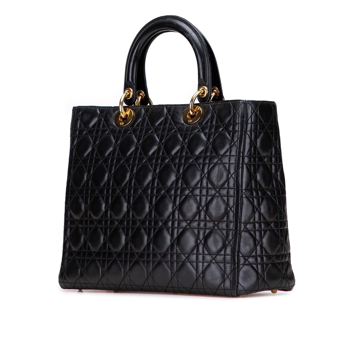 Dior Cannage Lady Satchel Bag Lambskin Large Lady Dior 7