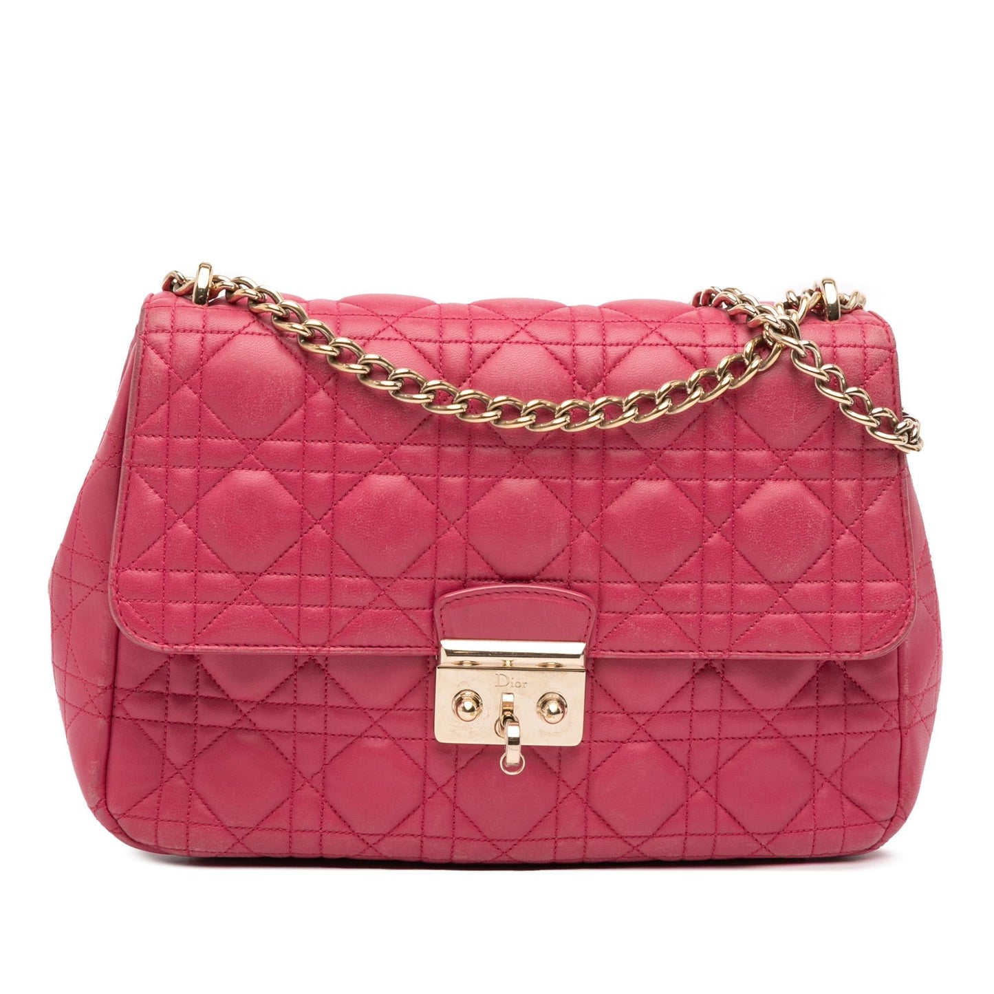 Dior Cannage Miss Shoulder Bag Lambskin Large Flap