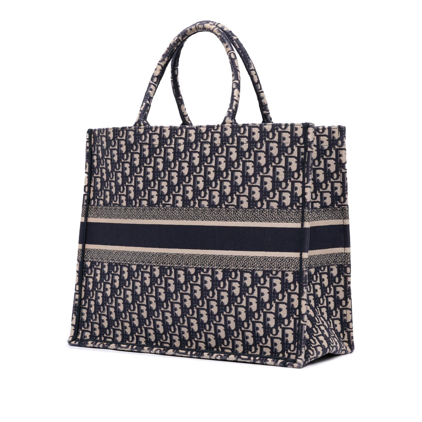 Dior Oblique Book Tote Canvas Large Tote Bag