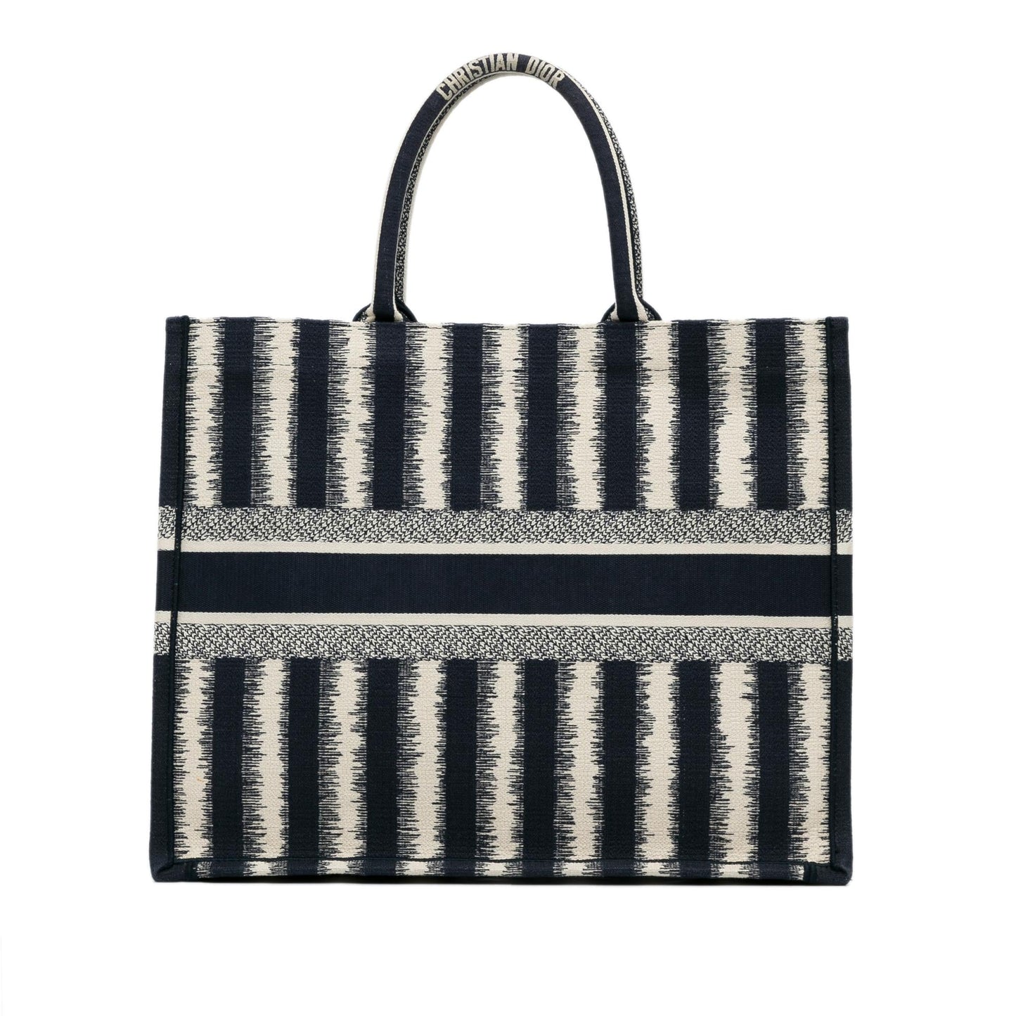 Dior Striped Book Tote Shg Wrxhgk Large Tote Bag
