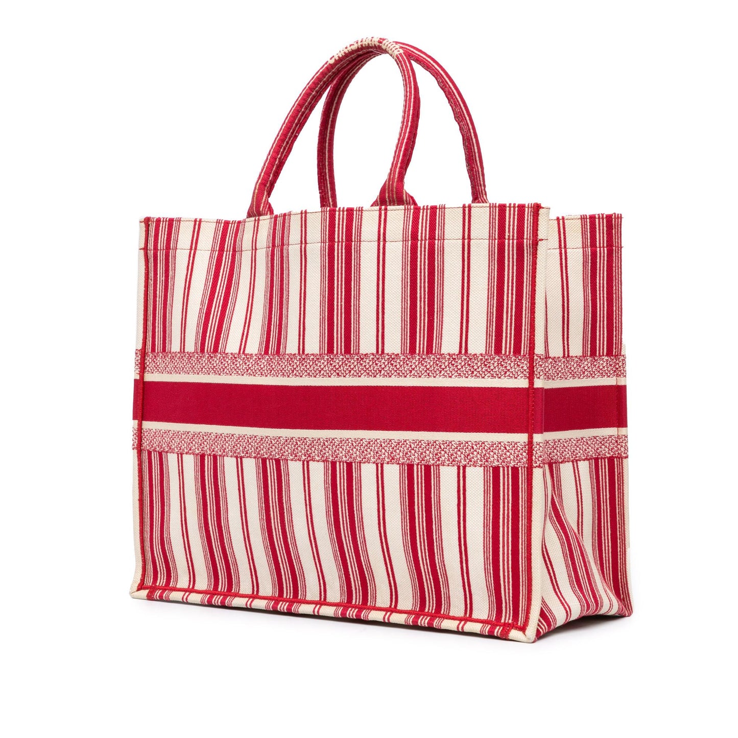 Dior Striped Book Tote Large Tote Bag