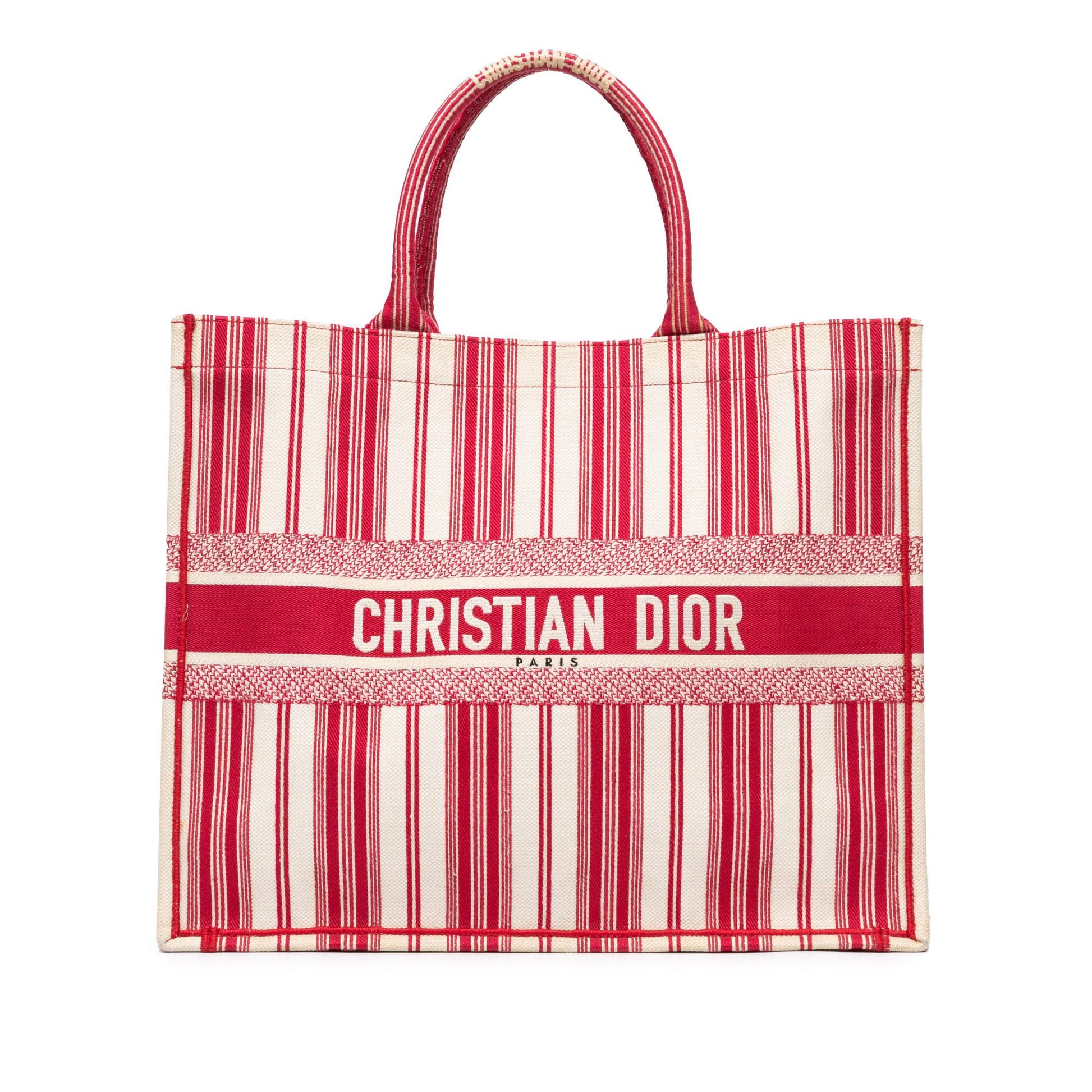 Dior Striped Book Tote Large Tote Bag Tote Shg Ijuttf
