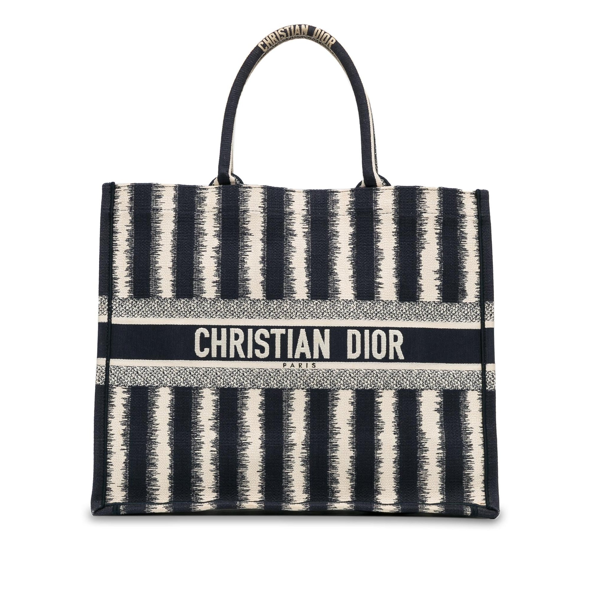 Dior Striped Book Tote Large Tote Bag Book Tote 8