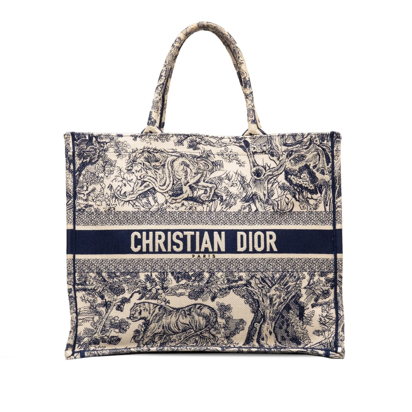 Dior Toile De Jouy Book Tote Shg Zbob0T Large Tote Bag