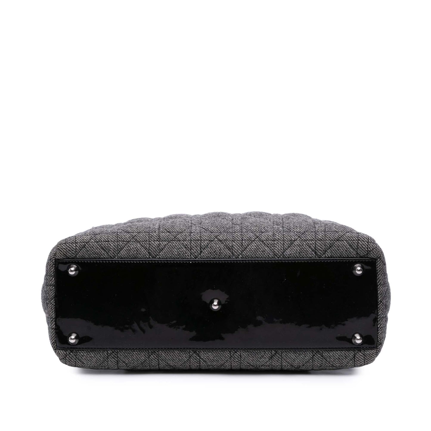 Dior Tweed Cannage Lady Satchel Bag Large Lady Dior 1