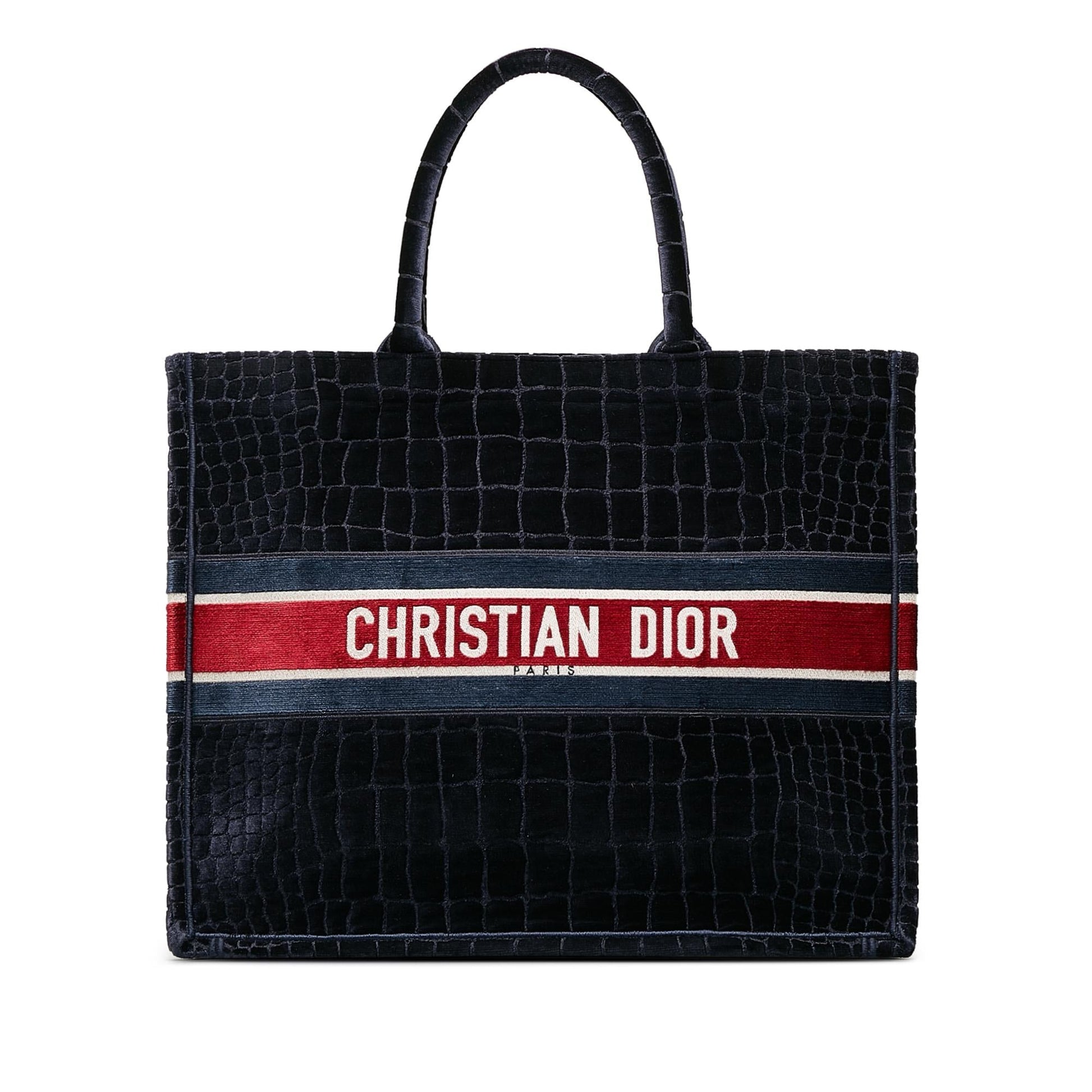 Dior Velvet Book Tote Shg Zvjstj Large Embossed Tote Bag
