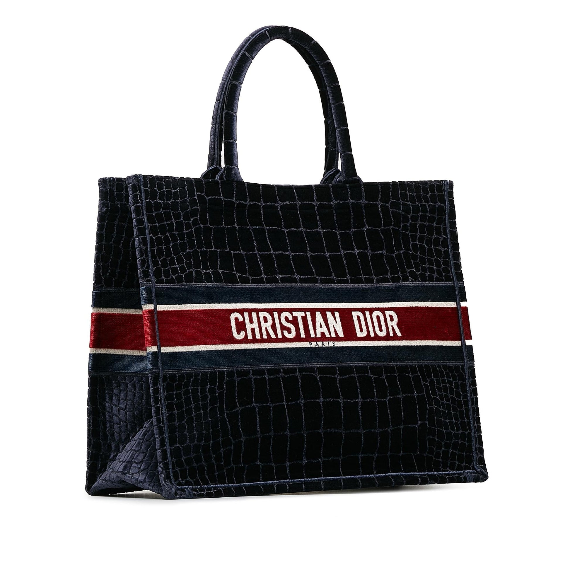 Dior Velvet Book Tote Shg Zvjstj Large Embossed Tote Bag