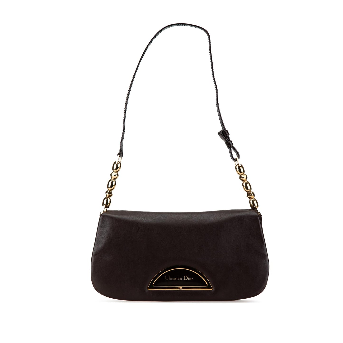 Dior Malice Shoulder Bag Shg Wclogo Leather Flap