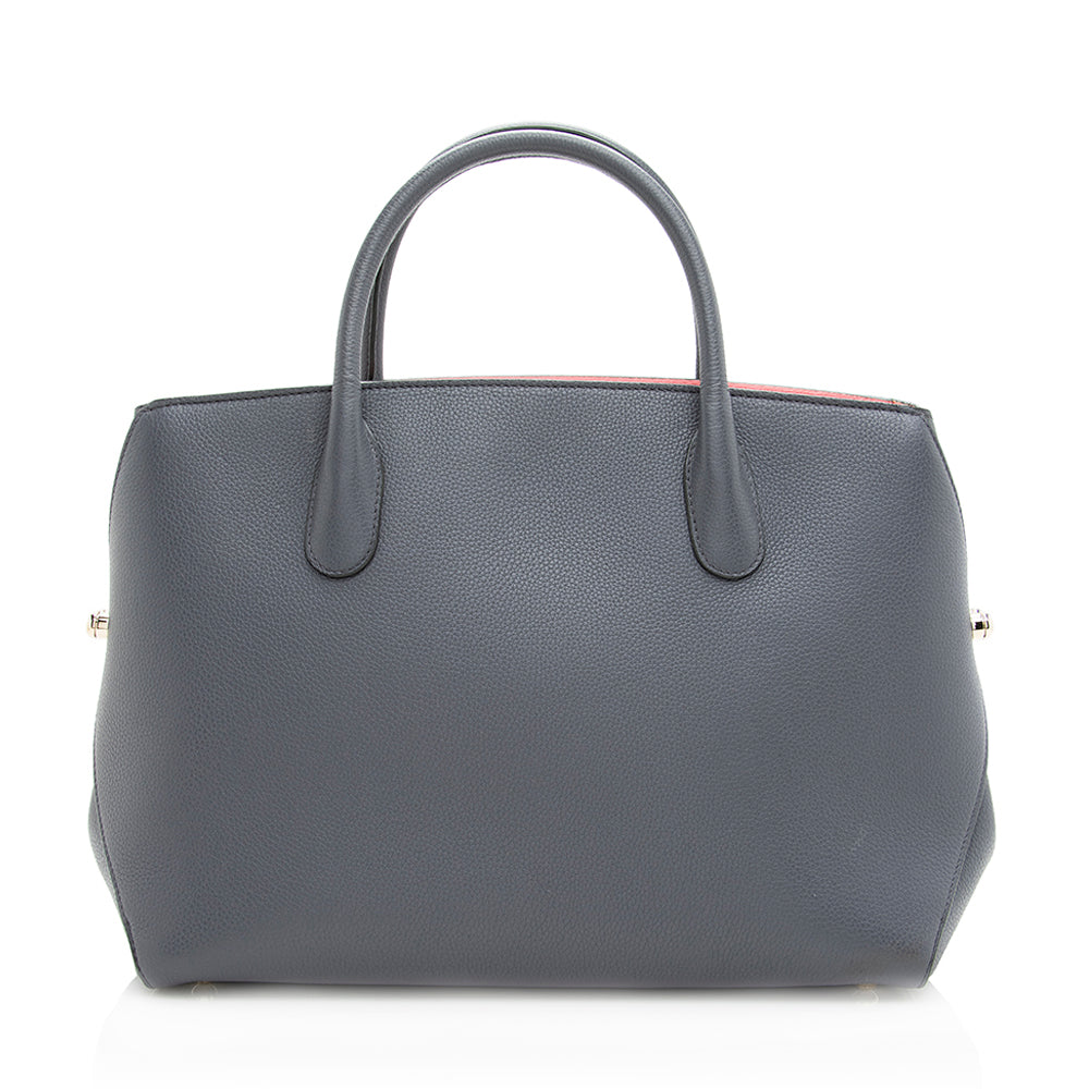 Dior Open Bar Tote Shf Leather Large Tote Bag