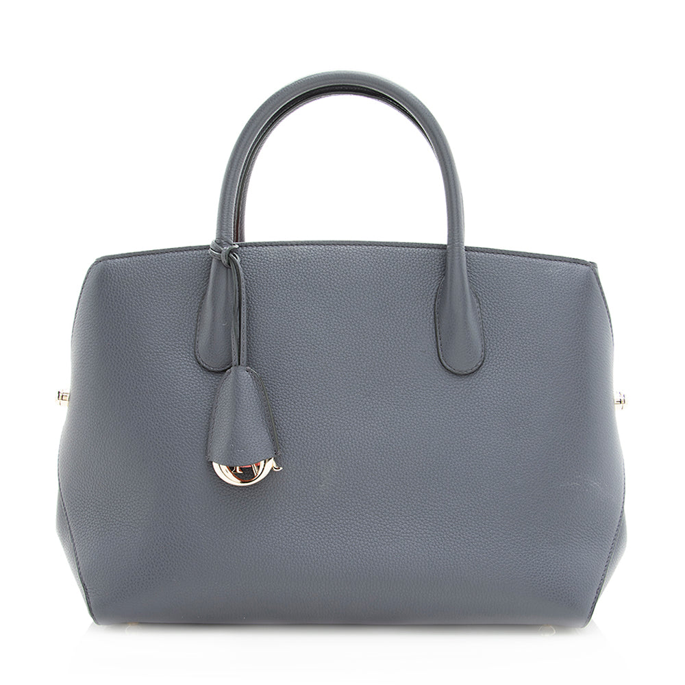 Dior Open Bar Tote Shf Leather Large Tote Bag