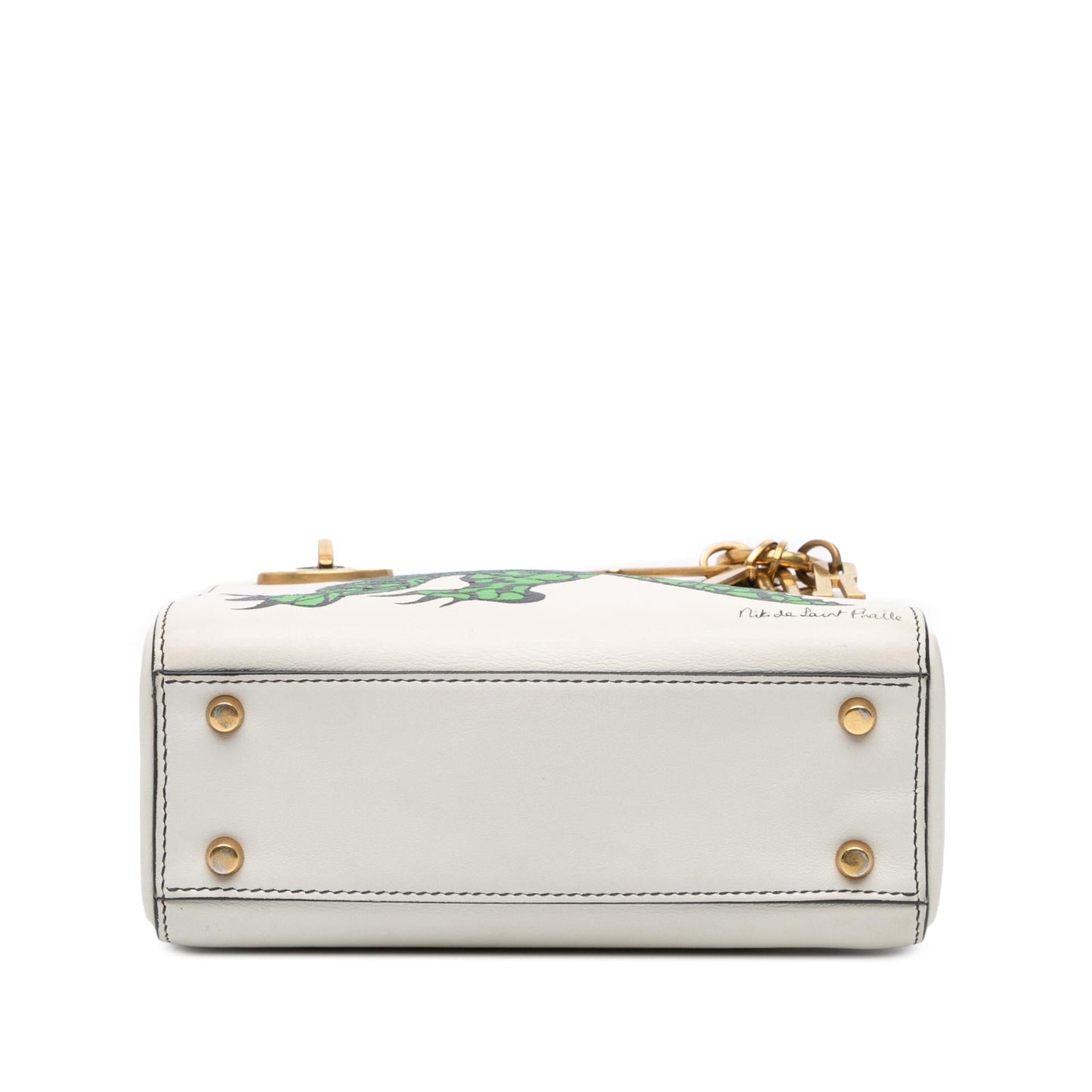 Dior Limited Edition Niki De Saint Phalle Calfskin Dragon Mini Satchel Bag