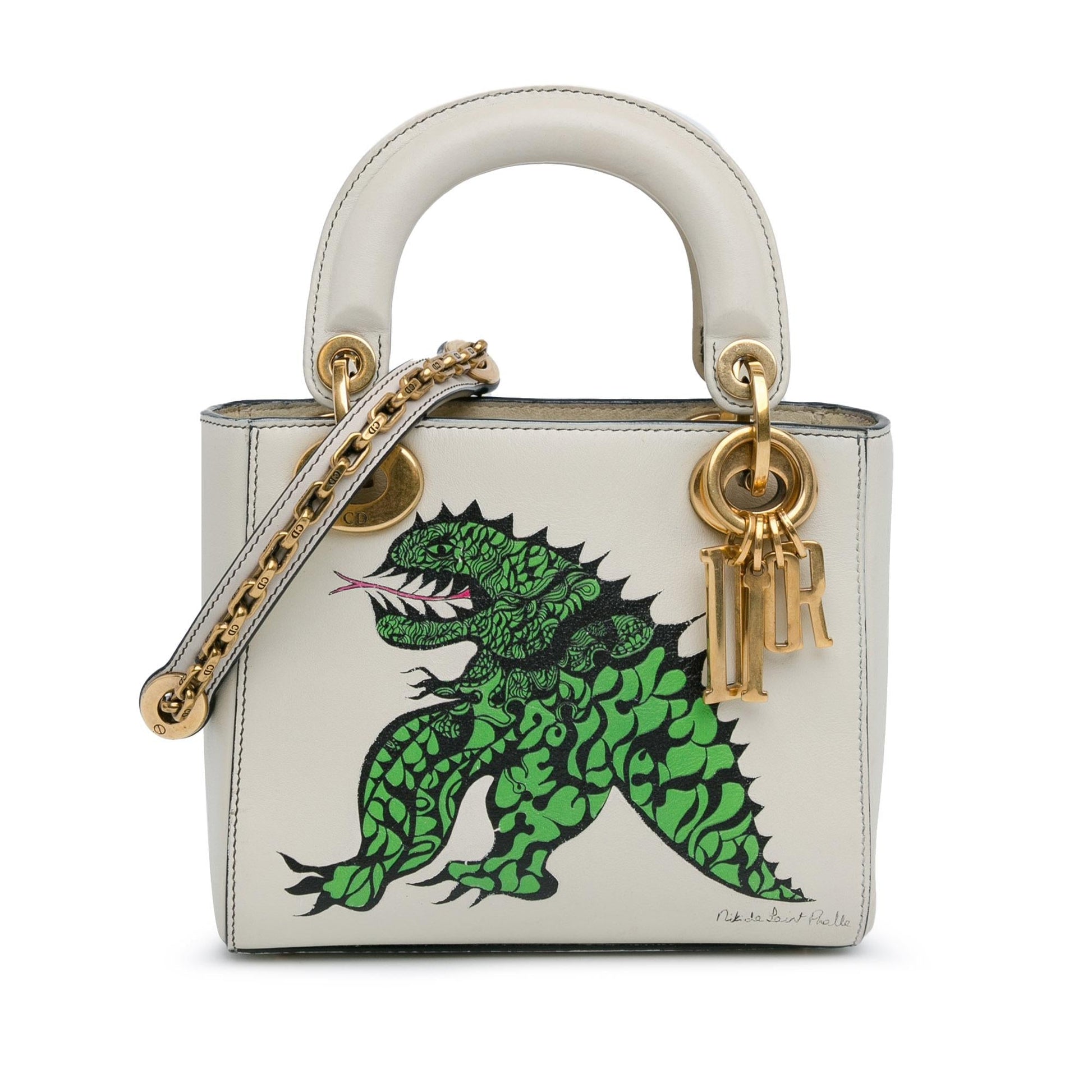 Dior Limited Edition Niki De Saint Phalle Dragon Calfskin Mini Satchel Bag Dior Shg Cpvrsh