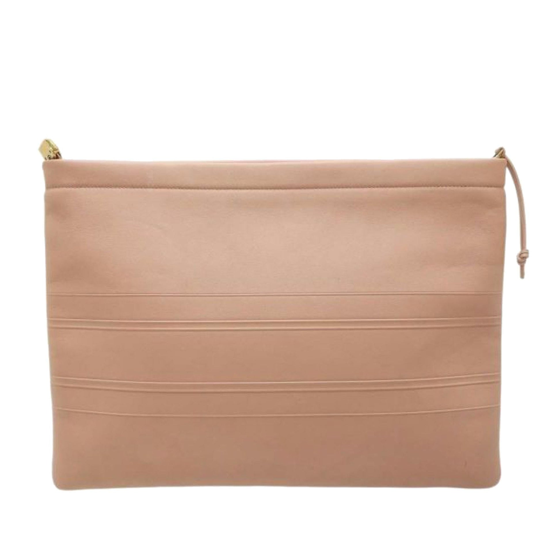 Dior Clutch Shg Leather Logo Clutch Bag