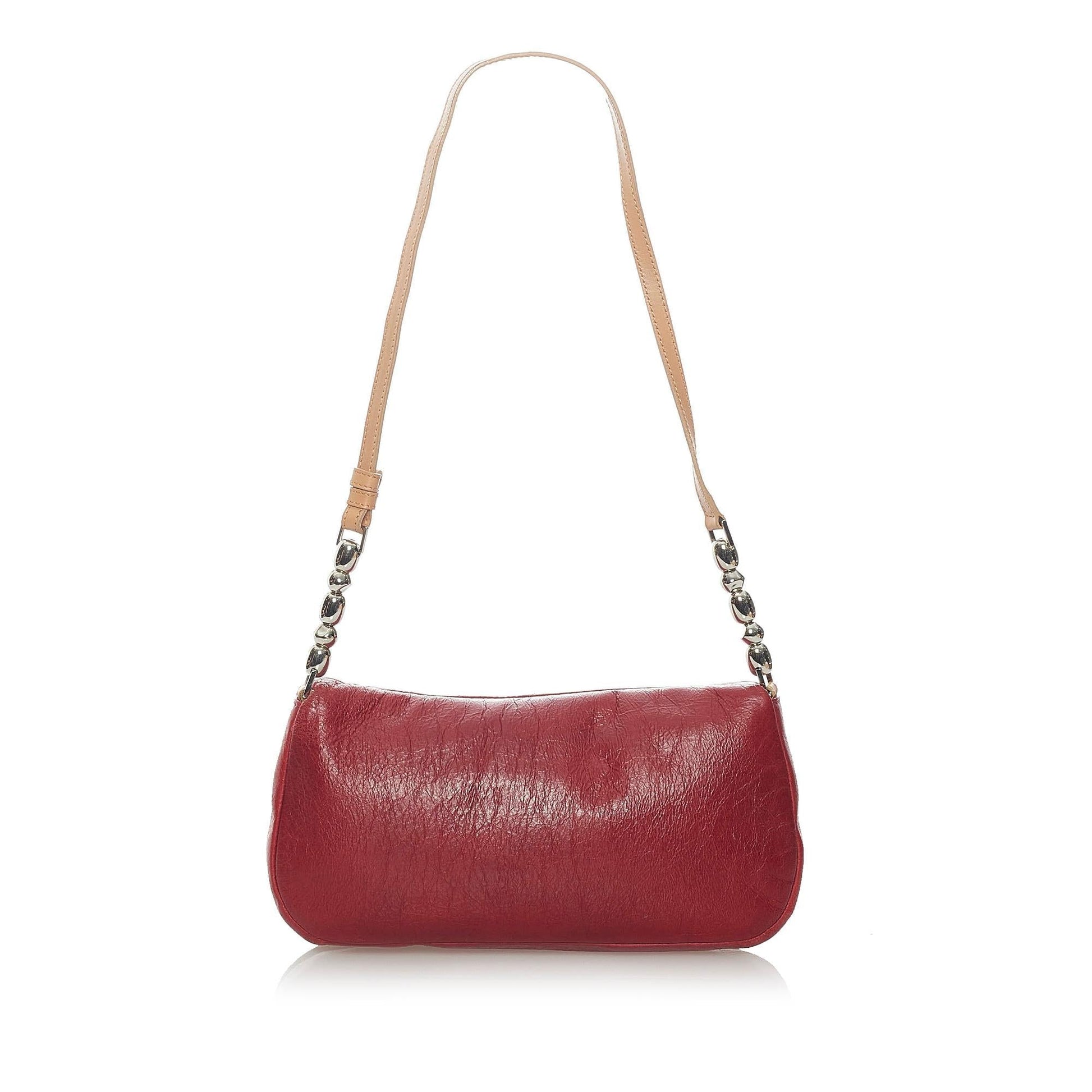 Dior Malice Baguette Shg Handbag Leather Shoulder Bag