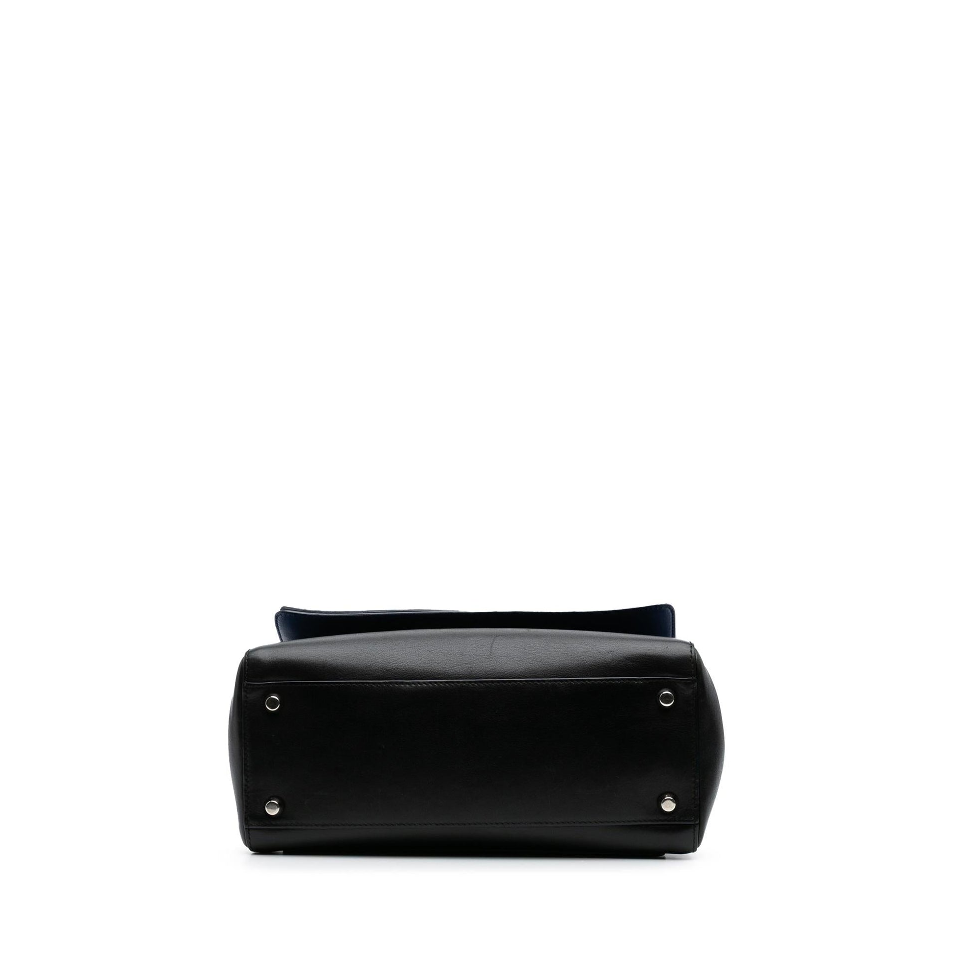 Dior Calfskin Be Double Shoulder Bag Medium Flap