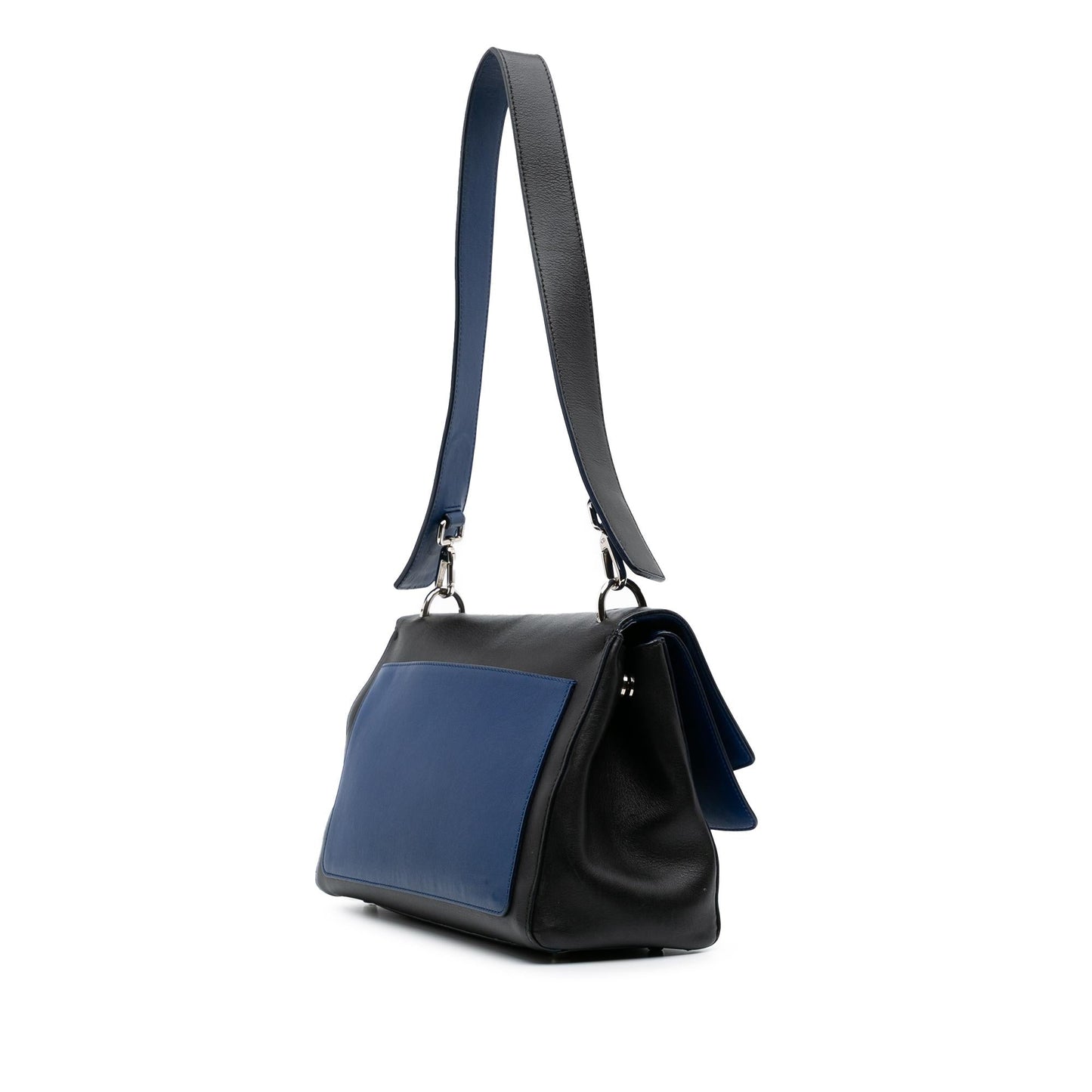 Dior Calfskin Be Double Shoulder Bag Medium Flap