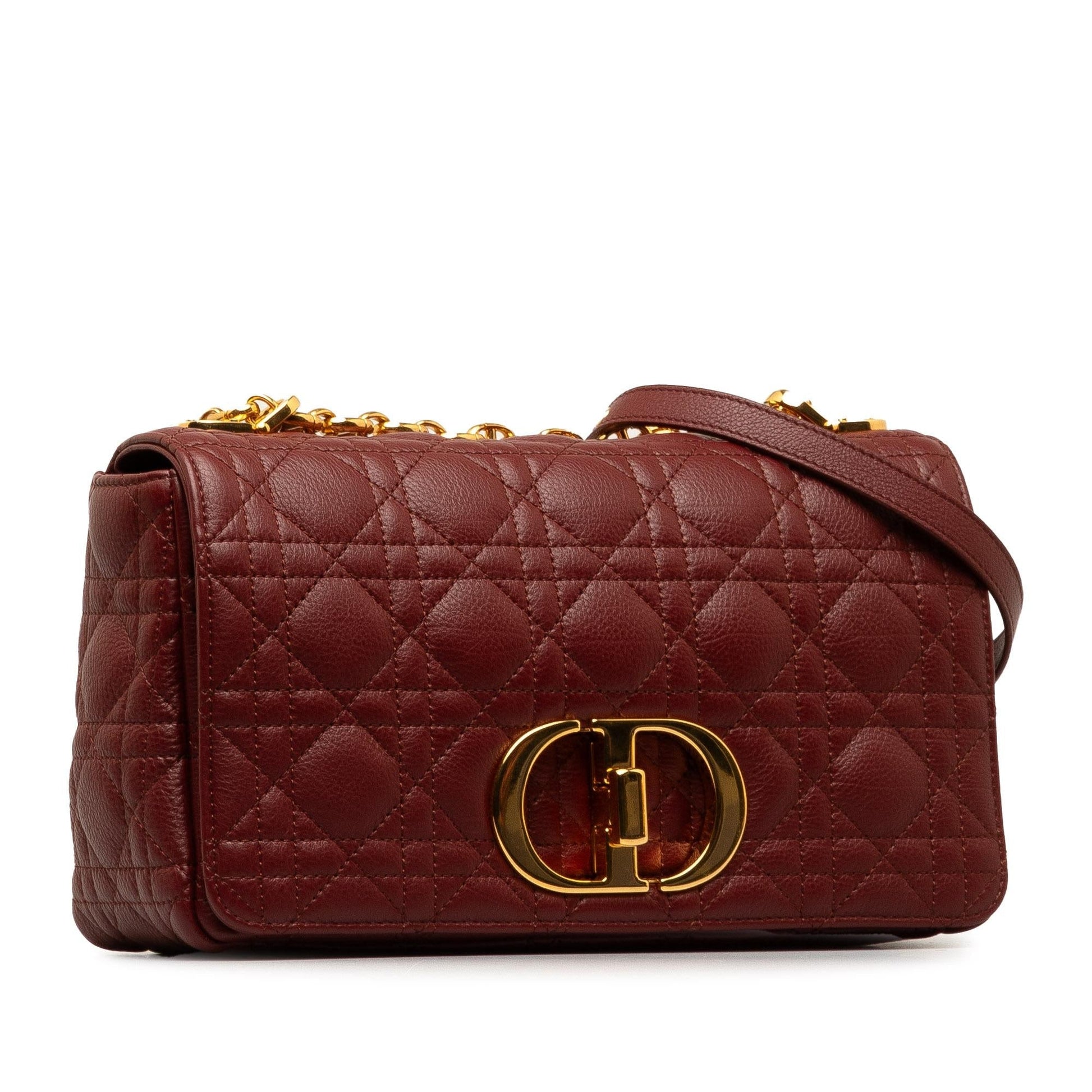Dior Calfskin Cannage Caro Bag Shg 4S2H6Q Medium Shoulder Bag